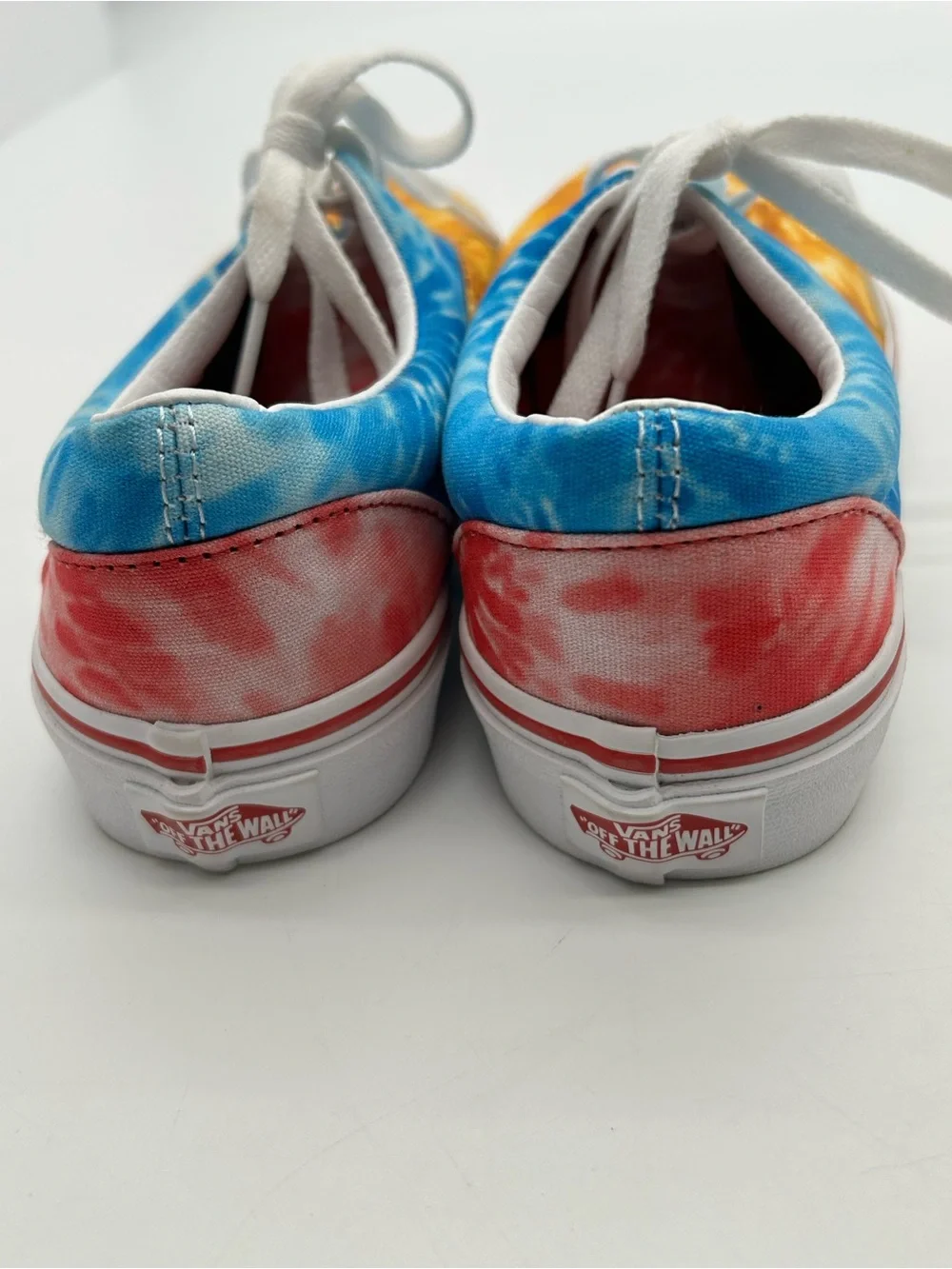 Vans Kids Era Tie-Dye Canvas Sneakers - Blue & Yellow size 4.5 New